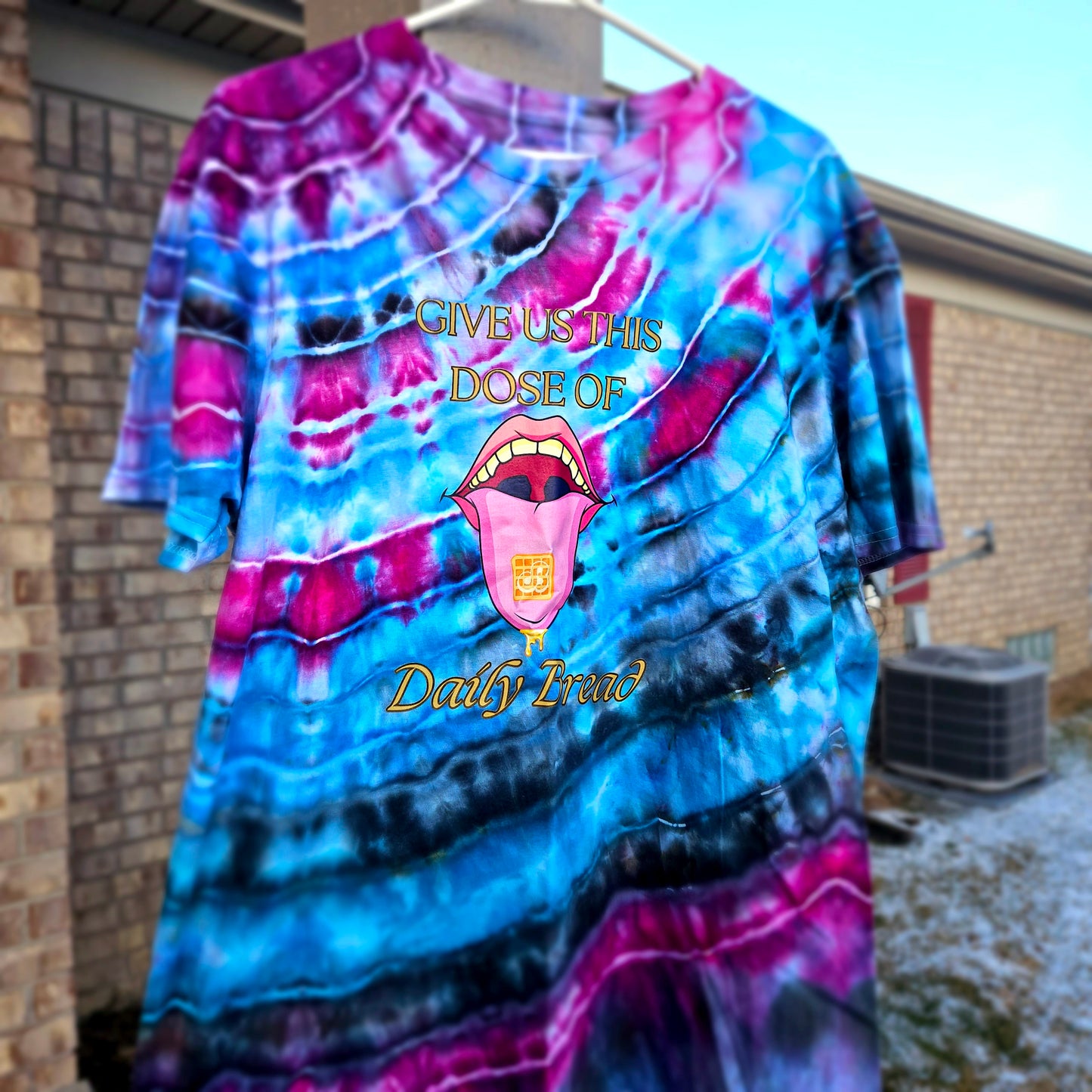 Give Us This Dose Daily Bread Tie Dye T Shirt