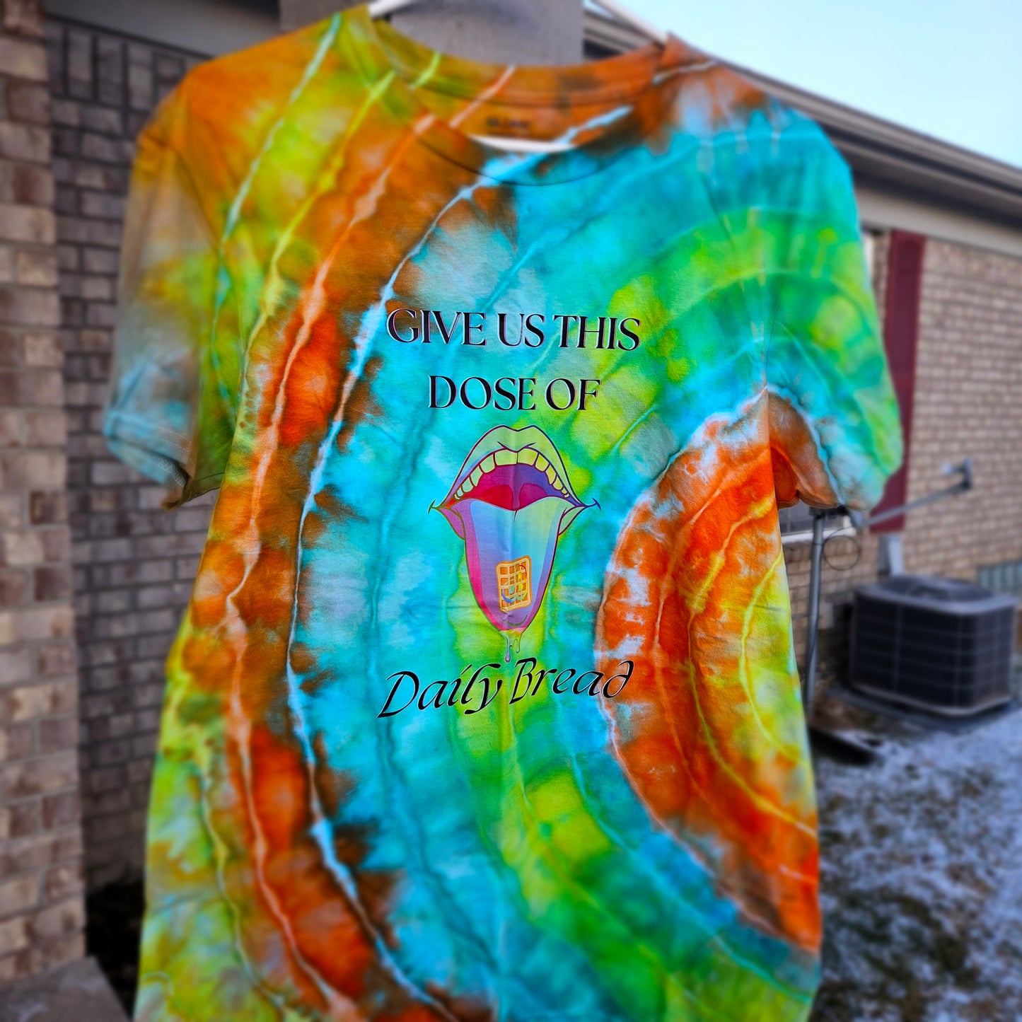 Give Us This Dose Daily Bread Tie Dye T Shirt
