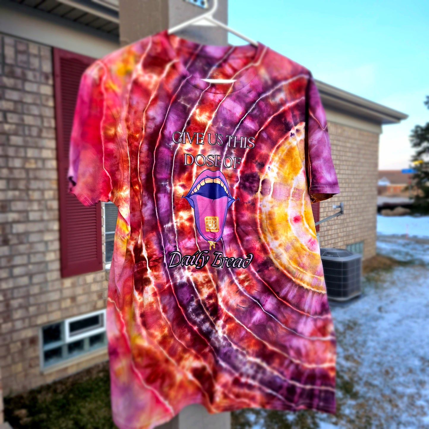 Give Us This Dose Daily Bread Tie Dye T Shirt