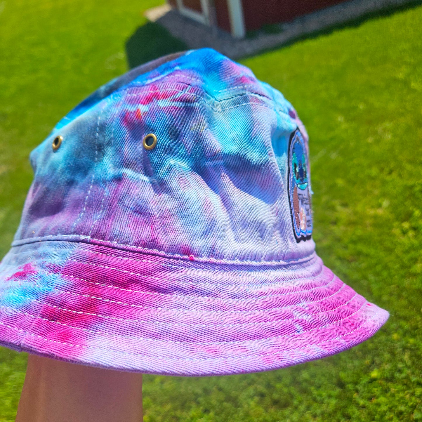 Weird but Cute Lilo and Stitch Tie Dye Bucket Hat