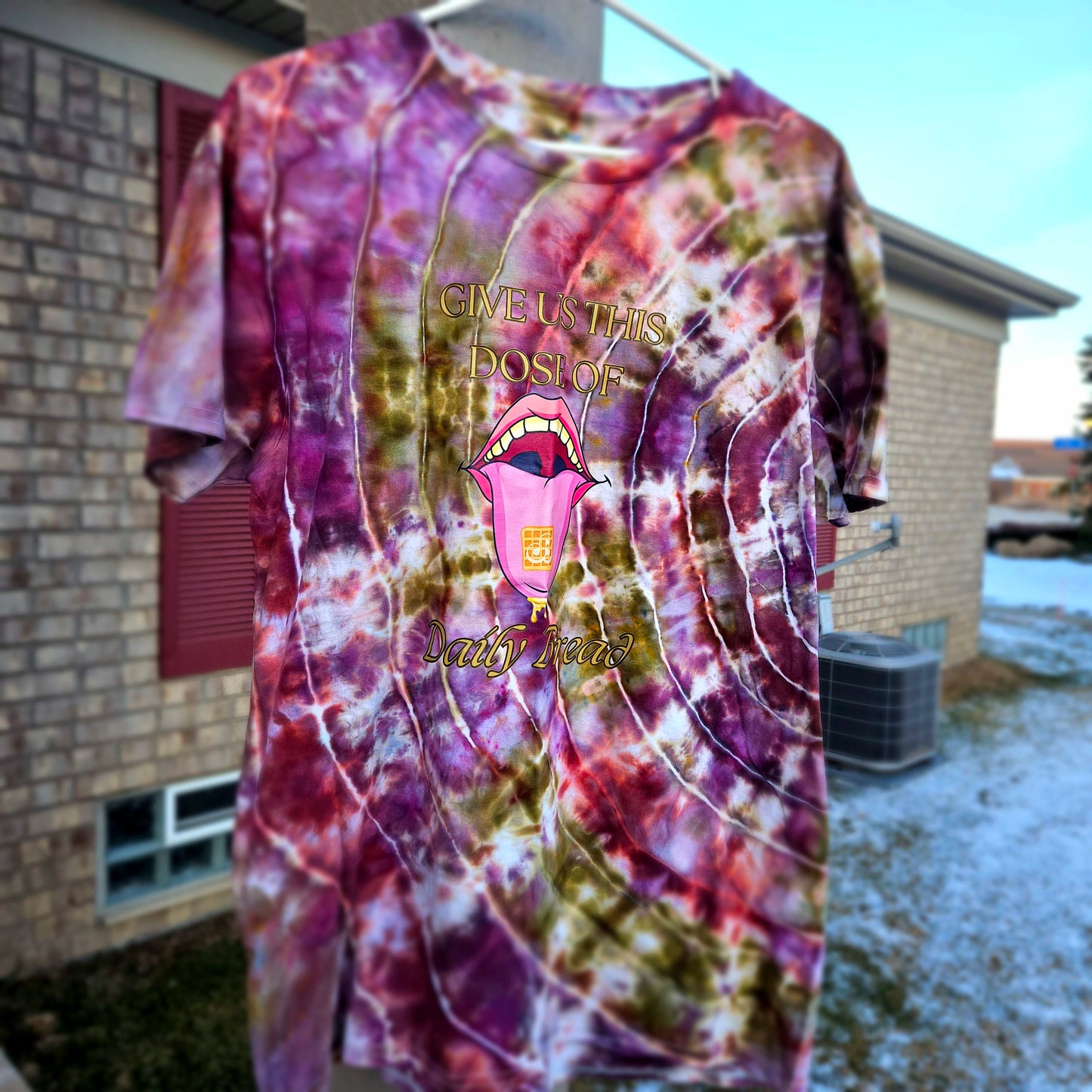 Give Us This Dose Daily Bread Tie Dye T Shirt