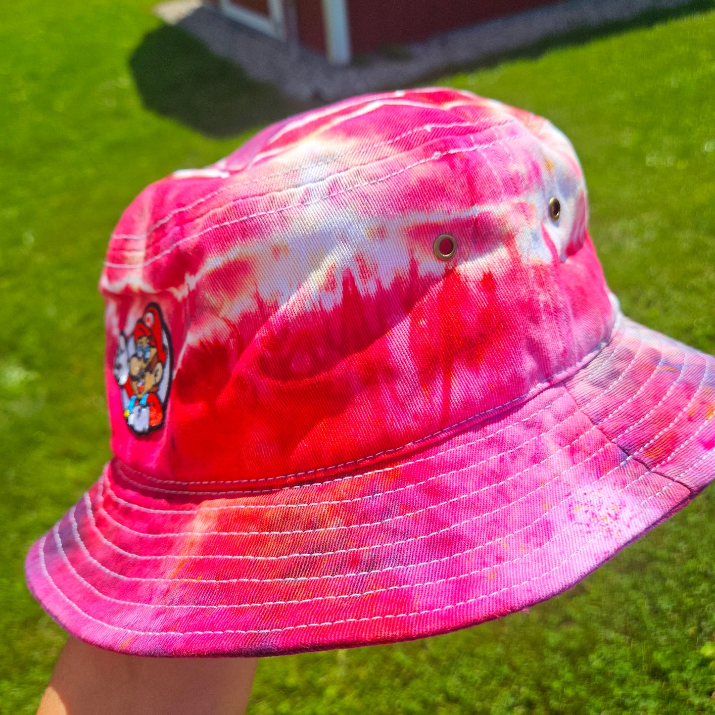 Its a Me, Mario Super Mario Tie Dye Bucket Hat