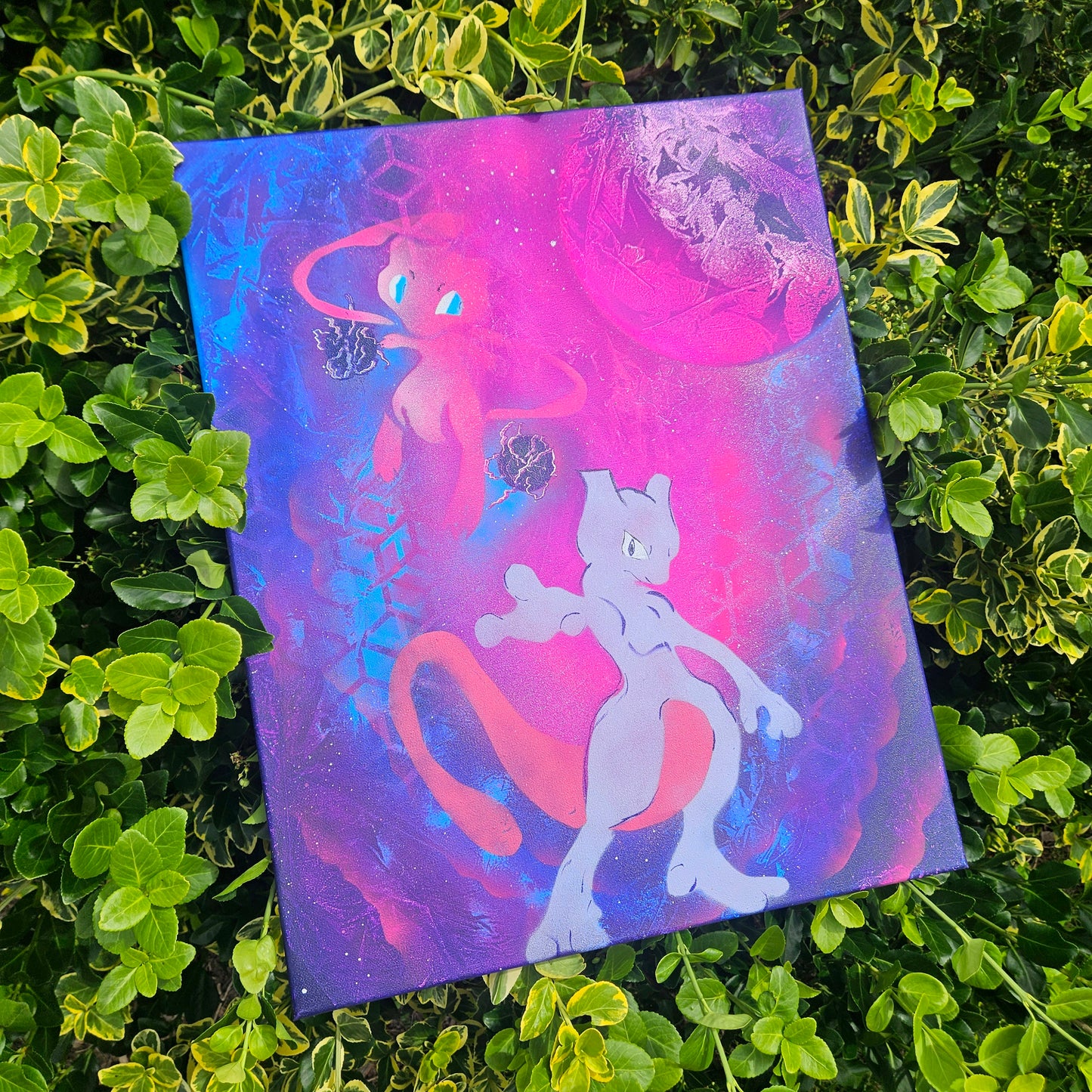 Mew Evolution Gotta Catch Em All- Original Canvas Painting