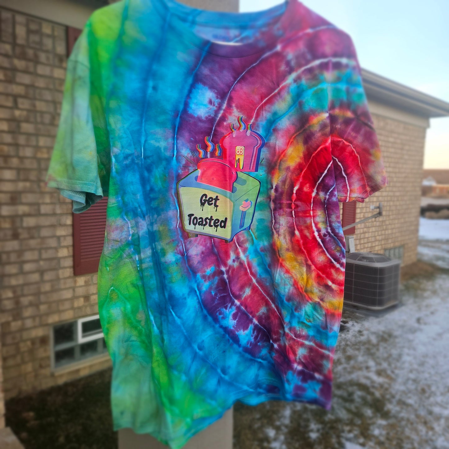 Get Toasted Daily Bread Tie Dye T Shirt