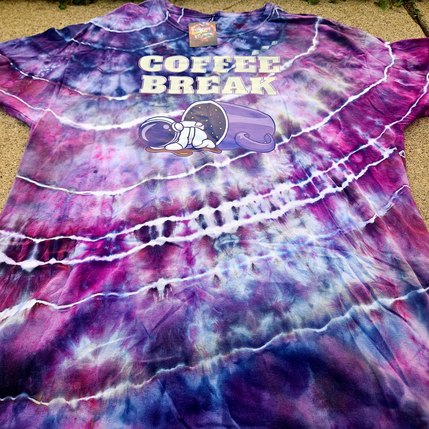 Coffee Break Geode Tie Dye T Shirt
