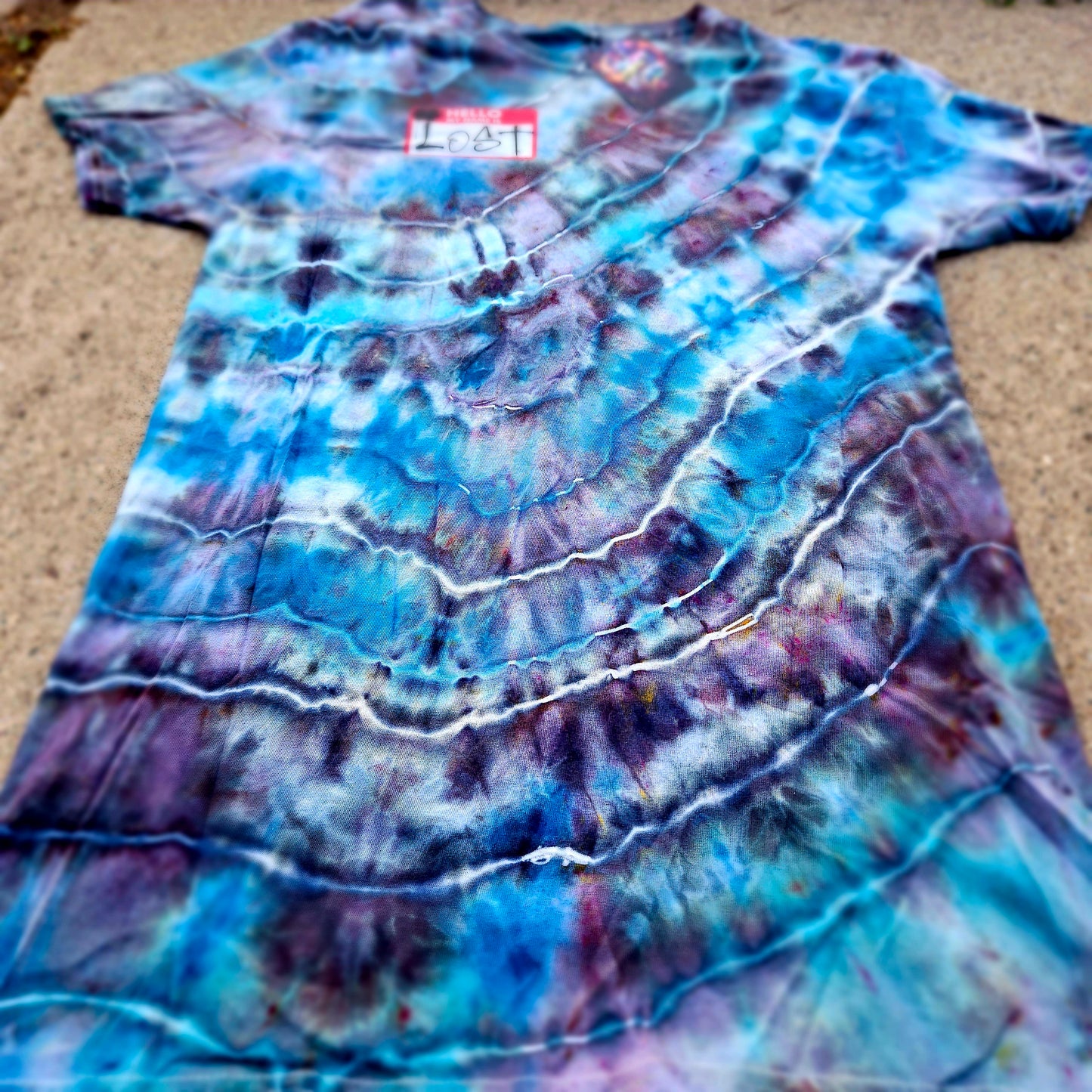 Hello My Name is Lost Tie Dye T Shirt