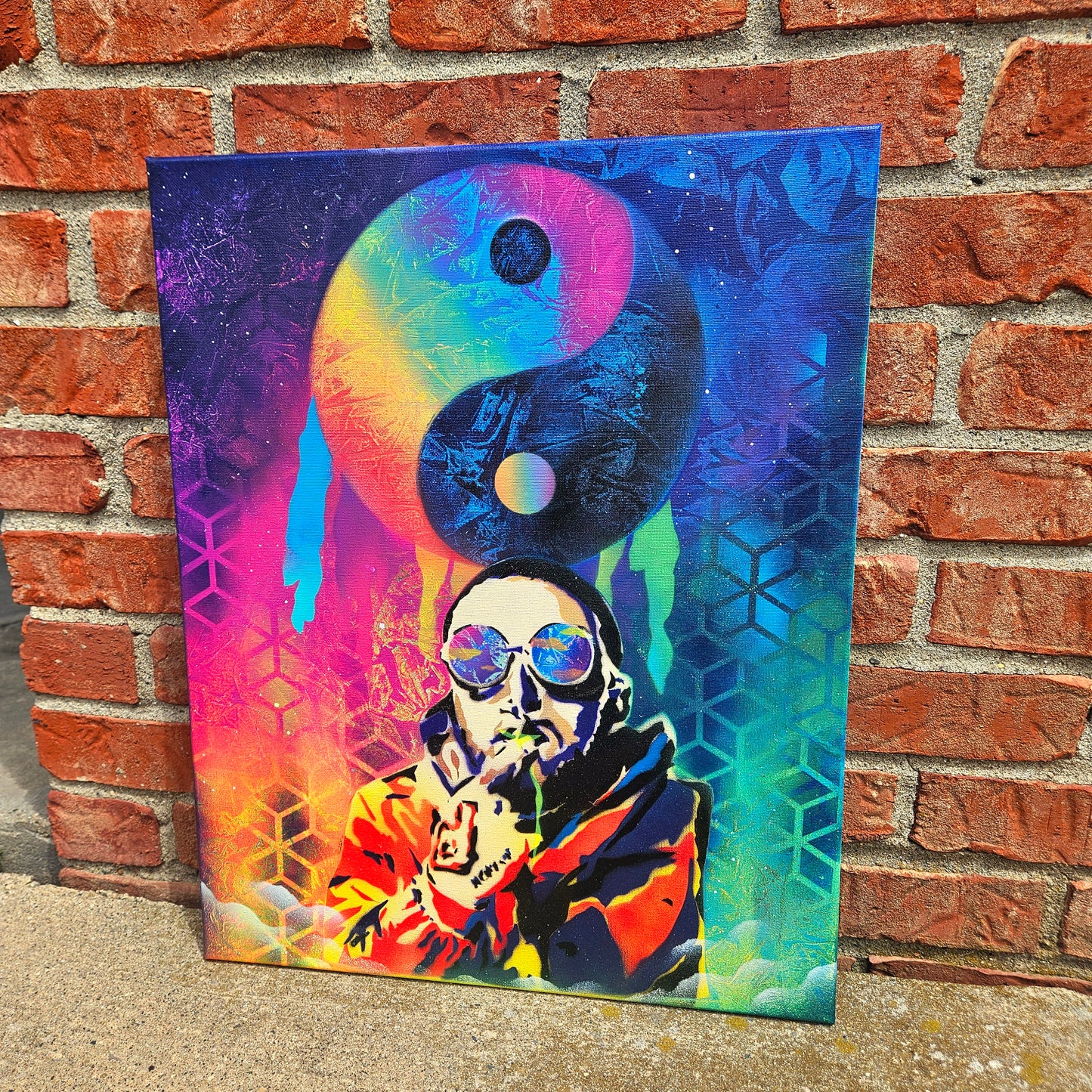 Yin Yang Mac- Original Canvas Painting