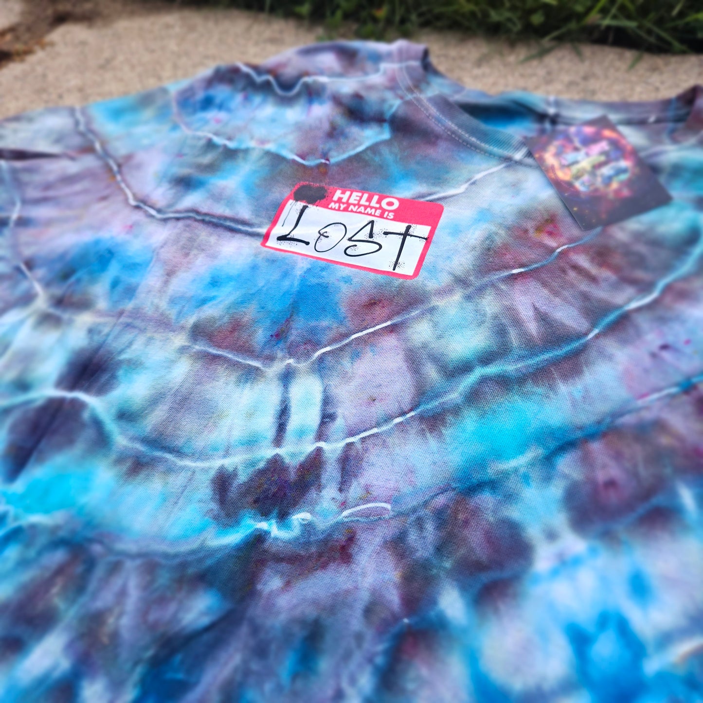 Hello My Name is Lost Tie Dye T Shirt