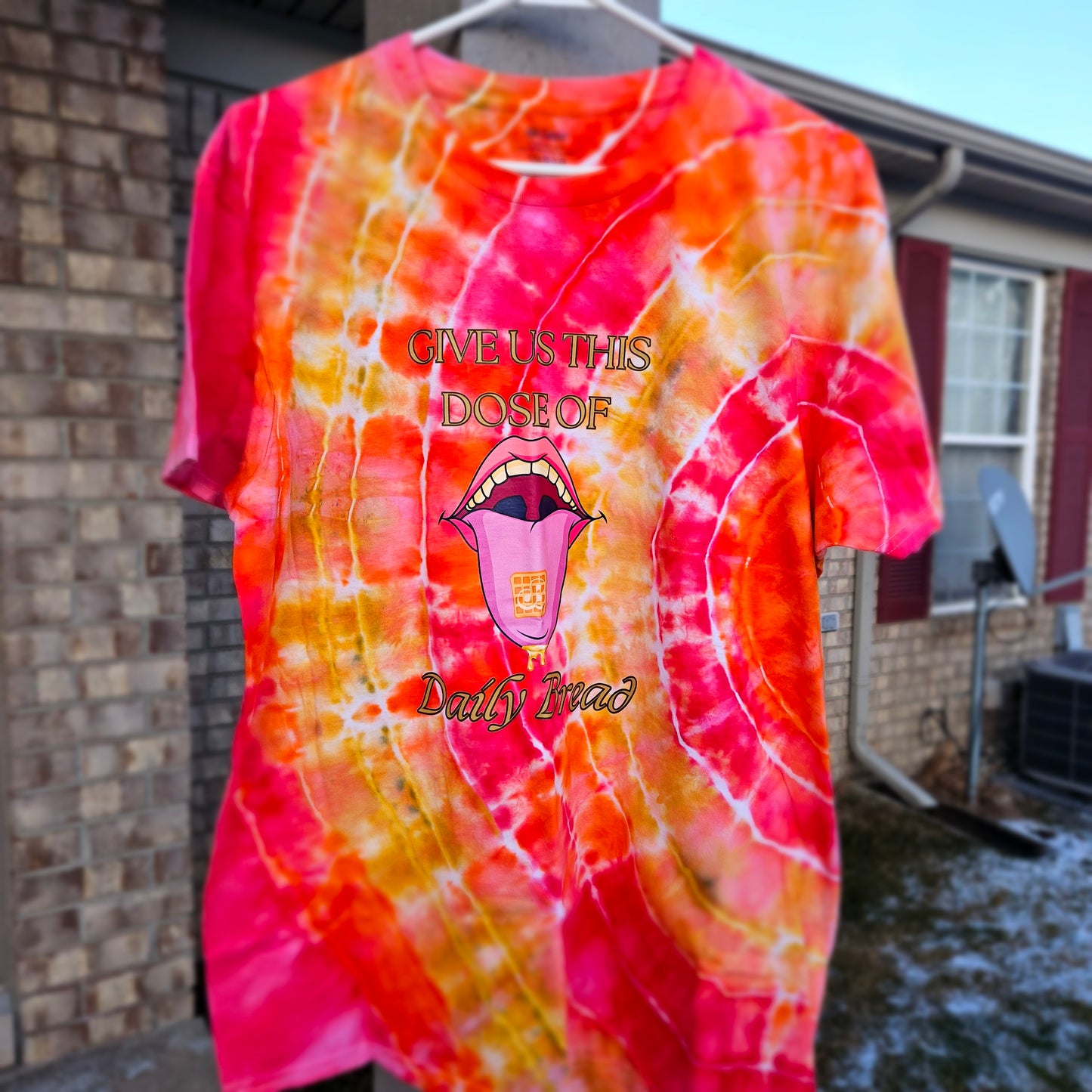 Give Us This Dose Daily Bread Tie Dye T Shirt