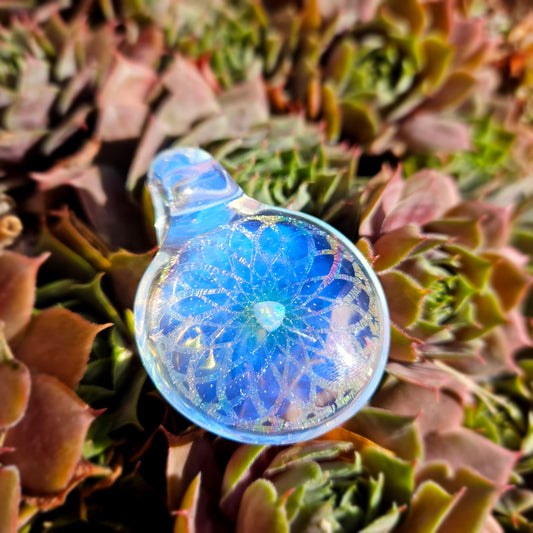 Opalescent Holographic Pendant w/White Opal