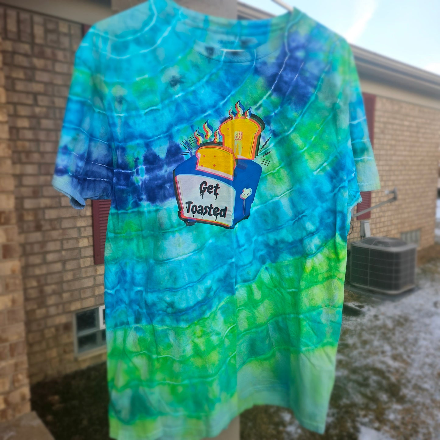 Get Toasted Daily Bread Tie Dye T Shirt